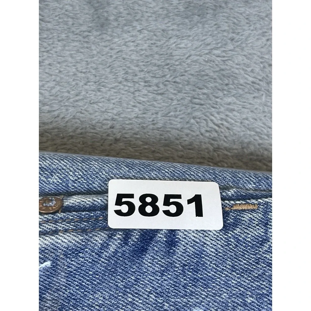 American Eagle Jeans Womens 12 Short Blue Light Wash High Rise Baggy Straight - Picture 10 of 10